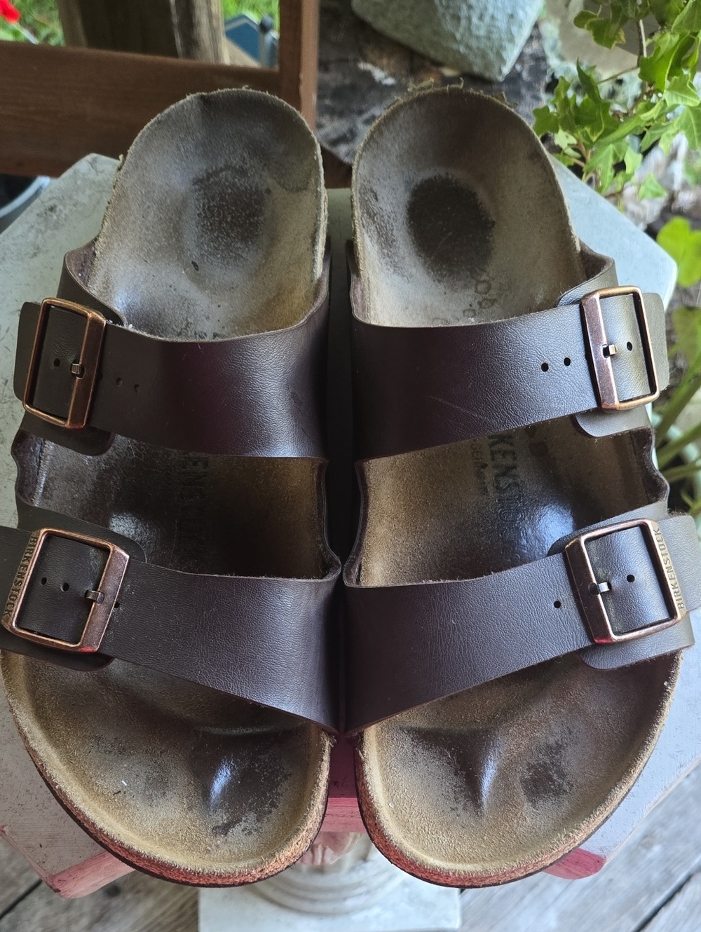 Birkenstock Arizona Brown Birko-Flor Sandal Size EU 43 US 10